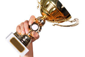 Golden trophy